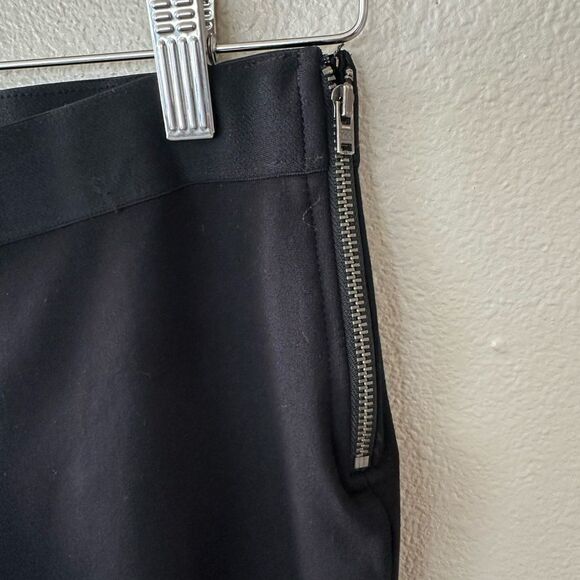J Crew GiGi Pant Ponte Black With Side Zip Closure Size 6 - Picture 5 of 10